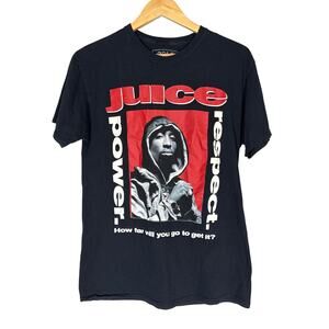 RARE 2Pac Tupac Juice Respect Power Graphic Tee Shirt Unisex Mens Medium Hip Hop